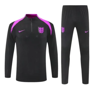 2025 England Black Training Kits Long Football Track suits