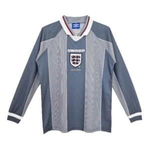 England Euro Cup 1996 Retro Away Long Sleeve Jersey