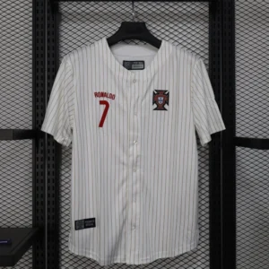 25-26 Portuguese retro style Cristiano Ronaldo baseball jersey