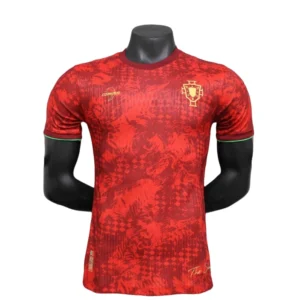 2025 Portugal Red Flower Special Edition Player Version Shirt