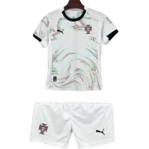 Kids Portugal Away Soccer (Jersey+Shorts) Kits 2025
