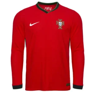 2024 Portugal Nation Home Long Sleeve Jersey Euro