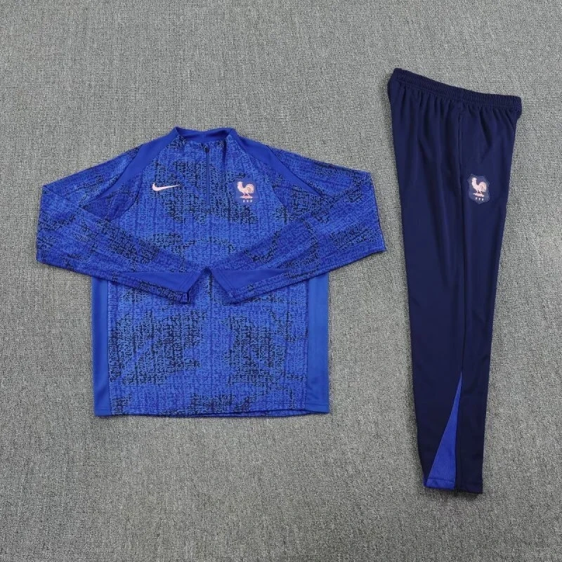 2026 France World cup Training Kit (Sweatshirt +Pants) Blue - 图片 3