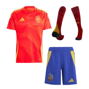 2024 Spain Nation Home Whole Kit(Jersey+Shorts+Socks) Euro