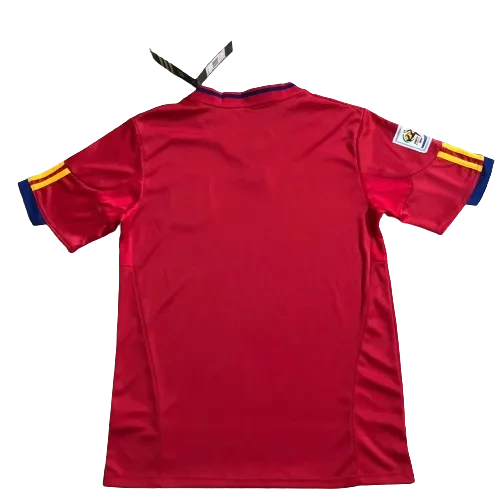 2010 Spain Nation Retro Jersey Home World Cup - 图片 13