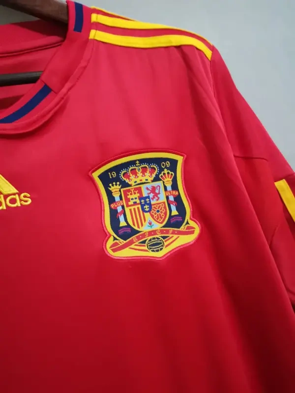 2010 Spain Nation Retro Jersey Home World Cup - 图片 6