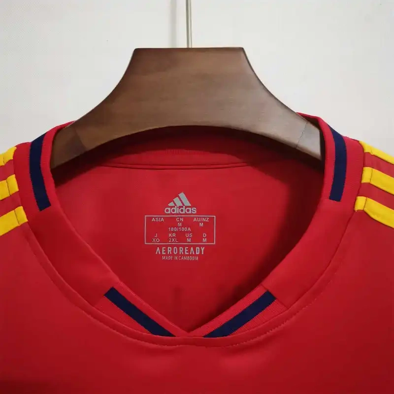 2010 Spain Nation Retro Jersey Home World Cup - 图片 4