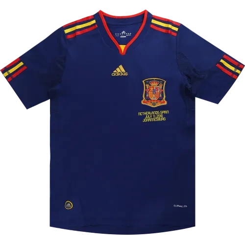 2010 Spain Nation Retro Jersey Away World Cup Final