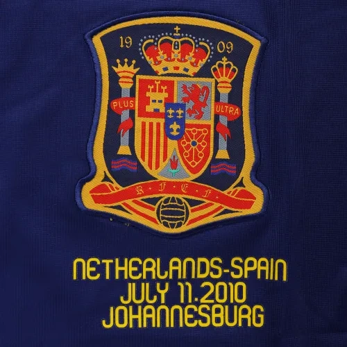 2010 Spain Nation Retro Jersey Away World Cup Final - 图片 7