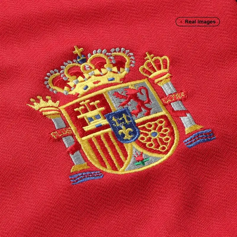 1998 Spain Nation Retro Jersey Home World Cup - 图片 7