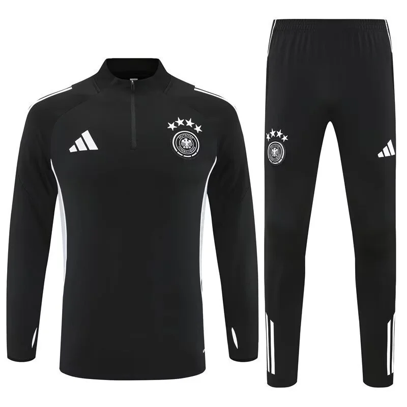 2025 Germany Black Training Kits Long Football Track suits