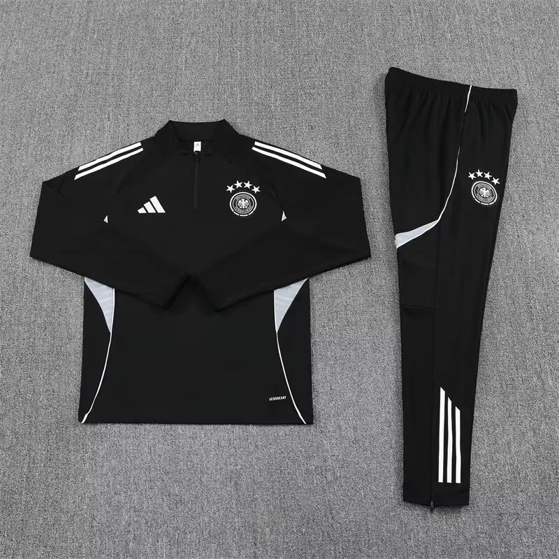 2025 Germany Black Training Kits Long Football Track suits - 图片 3