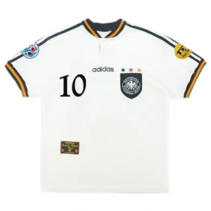 Germany 1996 Retro Jersey Home Euro Cup