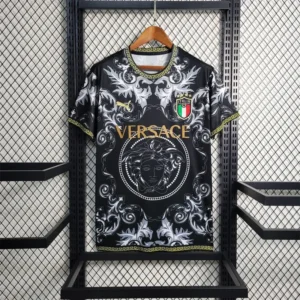 2023 Italy Nation VERSACE Special Edition Black Jersey