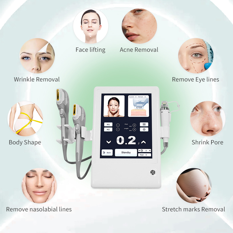 2-7D系列-15寸竖屏7D-15寸竖屏-7D+7D+微针-_03 Wholesale 2 in 1 hifu with rf microneedle machine wrinkle removal face lifting - 图片 2