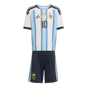 2026 Argentina World cup Home Soccer Uniform Kids Kit jersey+Shorts