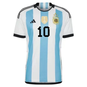 2022 Argentina World Cup Champion Edition 3 stars Home Jersey