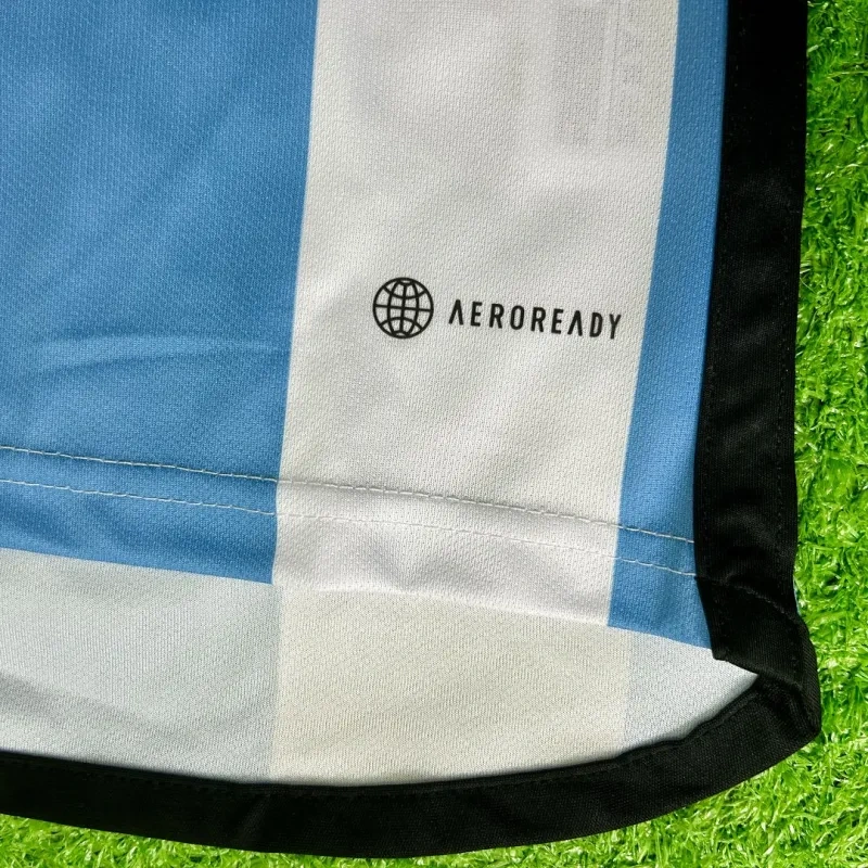 2022 Nation Argentina World Cup Champion Messi #10 First Anniversary Special Edition Soccer Jersey - 图片 7