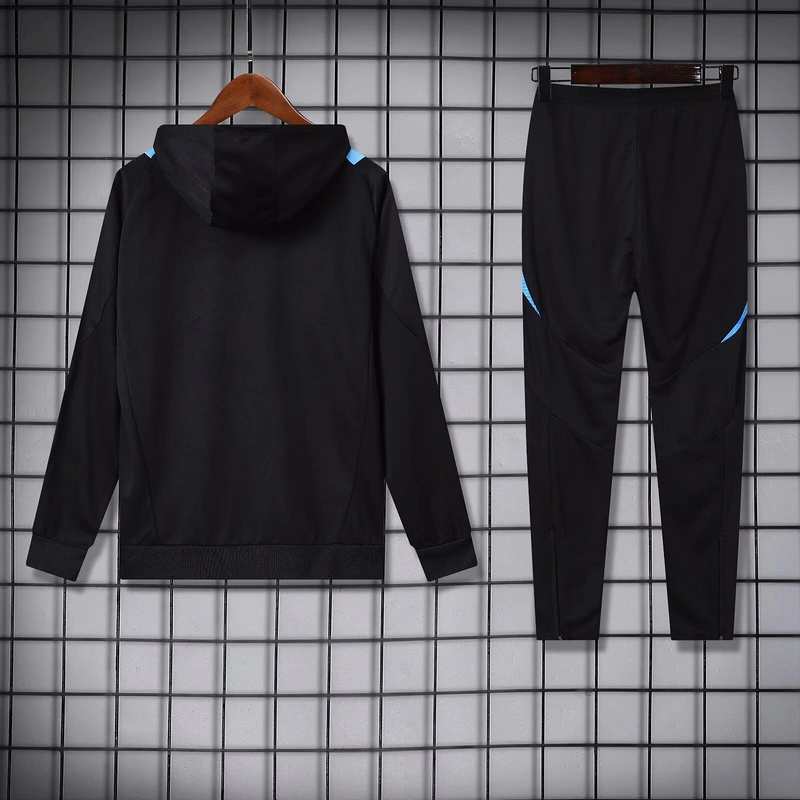 Adidas Argentina Nation 2024-25 Hooded Black Training Tracksuit Kits - 图片 3