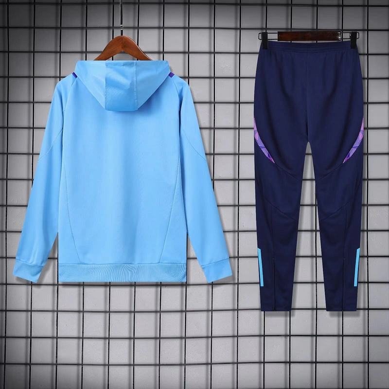 Adidas Argentina Nation 2024-25 Hooded Blue Training Tracksuit Kit - 图片 3