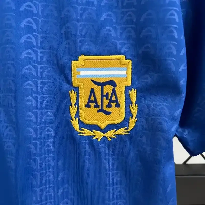 Retro Argentina Nation Jersey #10 Away Soccer Uniform Kids And Adult Kit 1994 - 图片 4