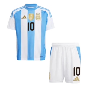 Kids Argentina MESSI #10 Custom Home Soccer Kits 2024