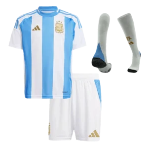 Kids Argentina Custom Home Full Soccer Kits 2024