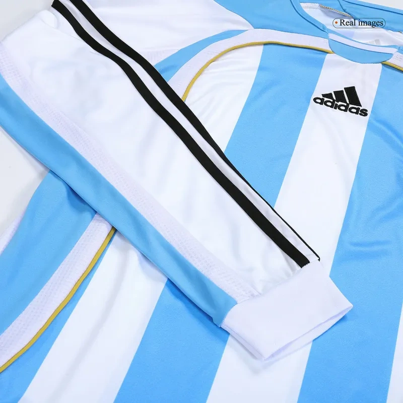 Retro Argentina World Cup 2006 Home Long Sleeve Jersey - 图片 13