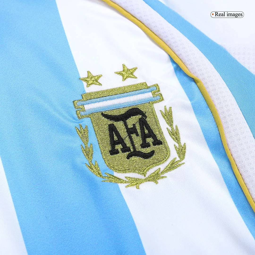 Retro Argentina World Cup 2006 Home Long Sleeve Jersey - 图片 6