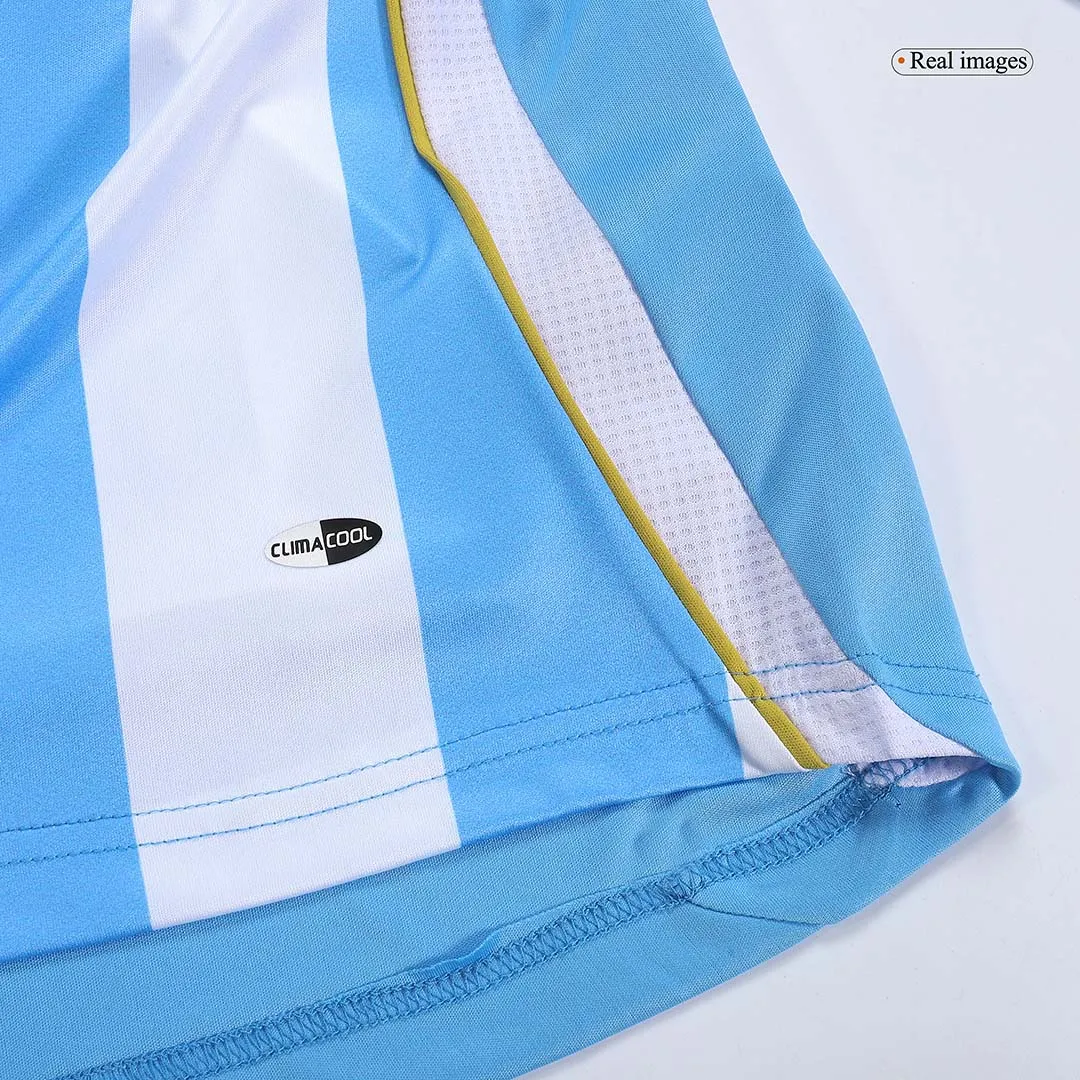 Retro Argentina World Cup 2006 Home Long Sleeve Jersey - 图片 5
